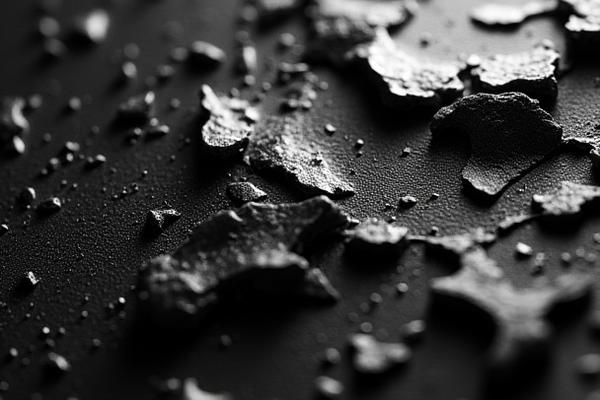 Close up texture shot of forged carbon fiber material