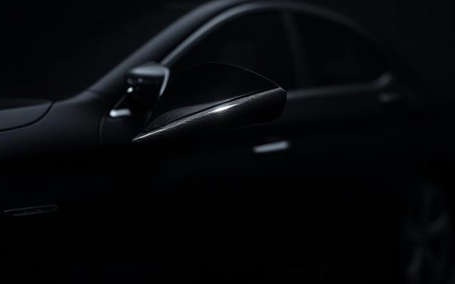 Luxury sedan with subtle forged carbon accents